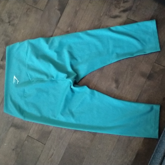 Gymshark legging 3/4 blue/green size M - Picture 2 of 3